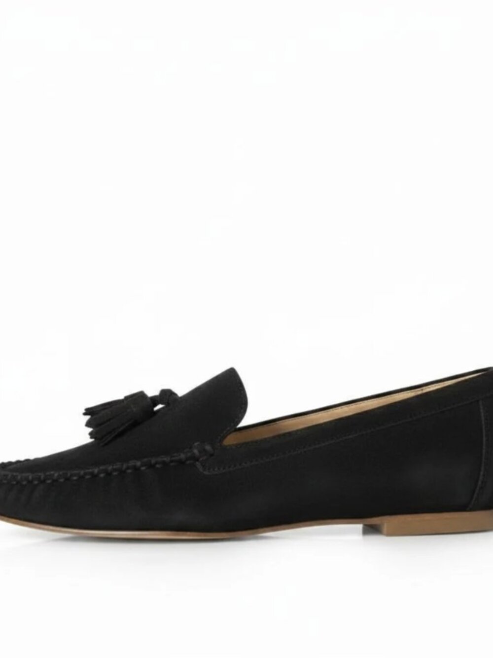 Sargasso & Grey Hope Black Suede Loafers 8 Wide - Picture 3 of 12